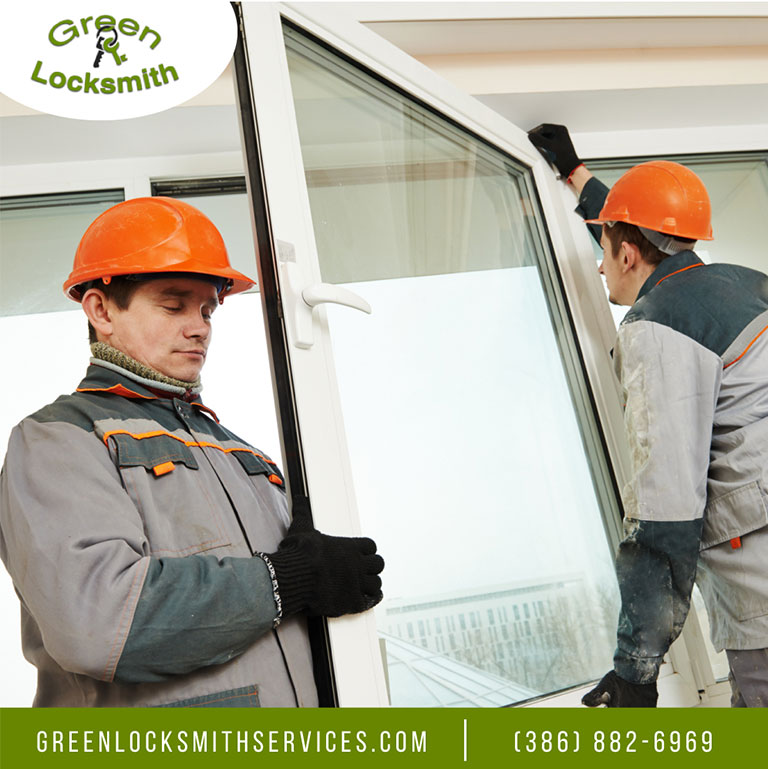 Green locksmith provides door repair replacement service in Daytona Beach & Ormond Beach, FL